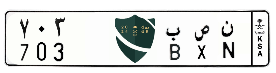 لوحة ن ص ب 703